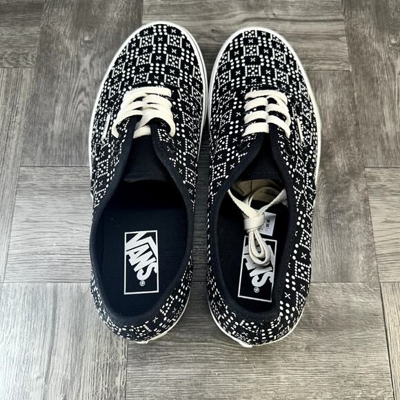 Vans Authentic Skateboarding Shoes Women's size 9 Black White - Picture 6 of 9